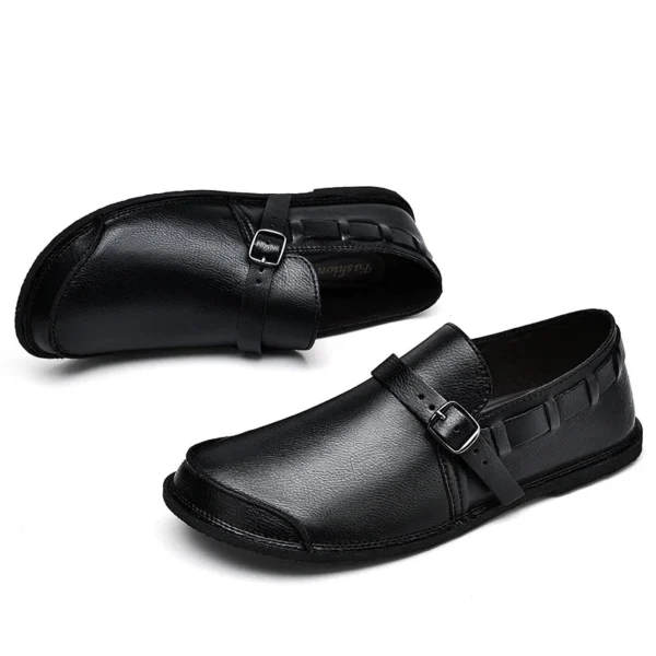 Men Loafers Male Comfortable Driving Shoe Genuine Leather Men Casual Soft Flats Non-Slip Mens Walking Shoes Mens Slip on Shoes 6