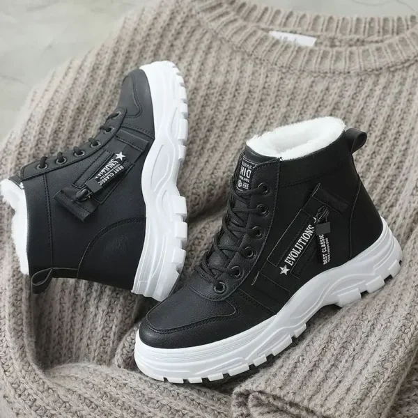 Winter Ladies Shoes 2021 Lace Up Women Sneakers Snow Ankle Boots Waterproof Warm Platform Botas Woman Footwear Botas De Mujer 6