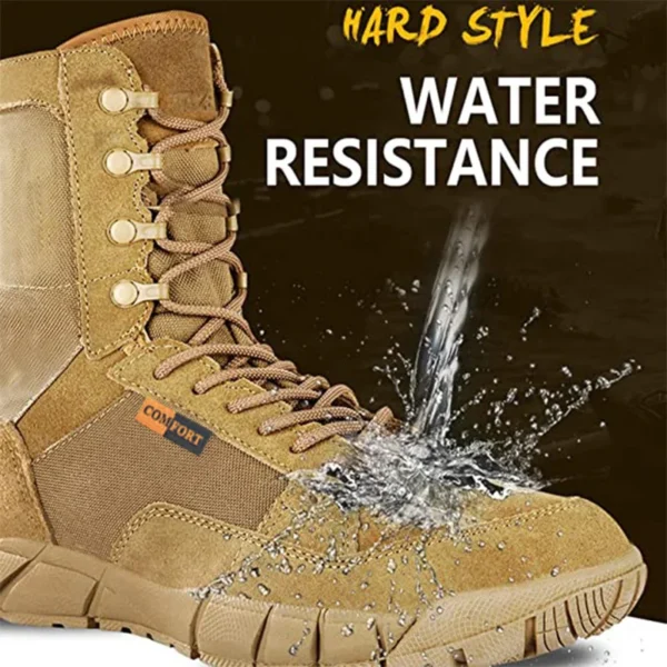 Lightweight Men's Tactical Shoes Combat Boots Military Training Lace Up Waterproof Outdoor Botas Hiking Breathable Army Shoe 3