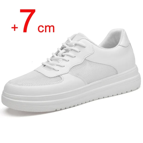 Men's Sneakers Elevator Shoes Invisible Inner Height Increasing 7CM Summer Tennis Men Sports Shoes Heighten Increased Shoes 4