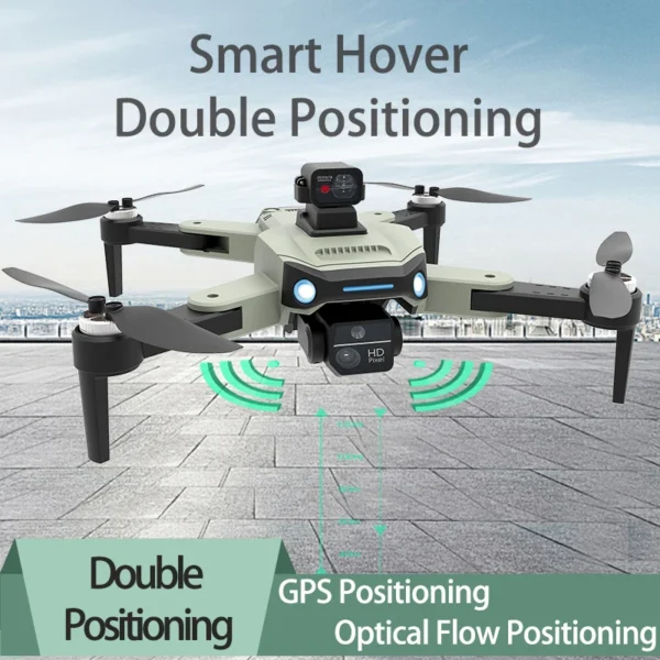 W2 GPS Drone with 4K  Camera for Adults BeginnerSmart hover double positioning;Foldable 5G FPV Drone Quadcopter Brushless Motors 3