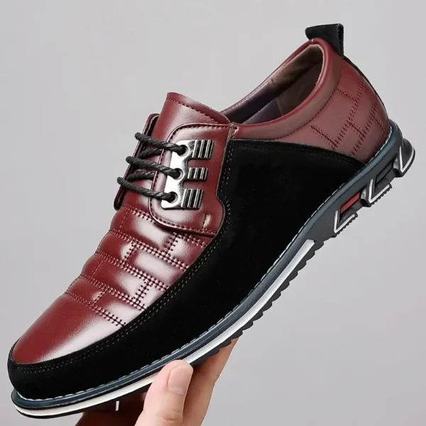 2023 Autumn Business Casual Shoes for Men Trend Classic Leather Shoes Outdoor Men Sneakers Sewing Breathable Men's Dress Shoes 2