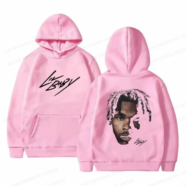 Hip Hop Rapper Lil Baby Hoodies Men Women Fashion Oversized Hoodie Kids Coats Women Sweats Womens Clothing Music Album Tracksuit 6