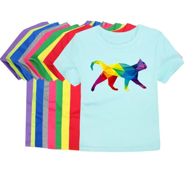 Kids T Shirt Summer Girls Boy T Shirts for Boys Tops Kids 2 3 4 5 6 7 8 9 10 11 12 13 14 Years Cool Toddler Boy Girl Clothes Tee 1