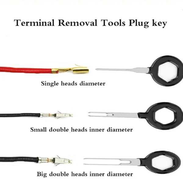 11Pcs Car Terminal Removal Repair Hand Tools Electrical Wiring Crimp Connector Pin Extractor Kit Keys Automotive Plug Pullers 5