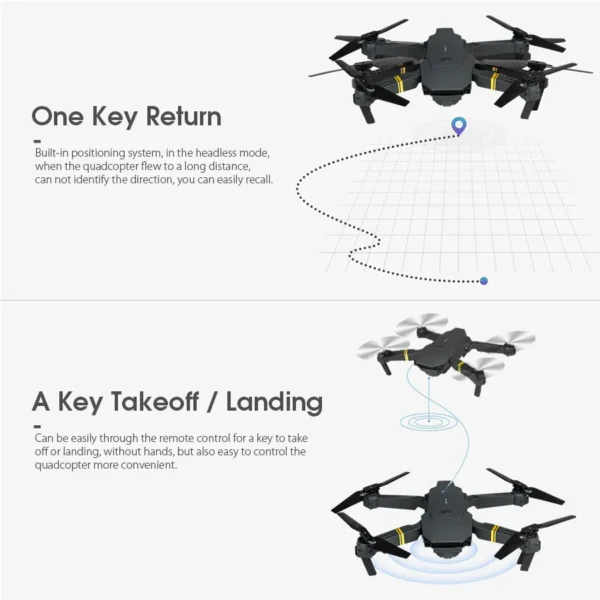 NEW E58 RC Drone WiFi FPV Altitude Hold Foldable Quadcopter with Battery 1080P 4K HD Camera RC Drone Helicopter Drone Gift Toys 6