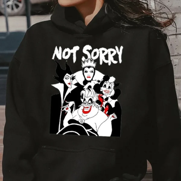 Disney Cartoon AutumnNew Fashion Villains Bad Girl Have More FunHoodie Graphic Tops Tees 90s Harajuku Gothic Hoodie Clothing 3