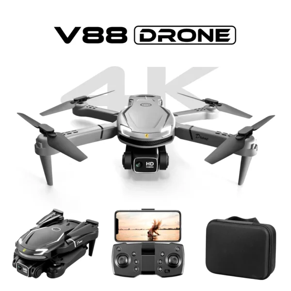 V88 4k drone with video camera professional Auto remote control adult Shooting race rc lens quadcopter  minidron  dji drone 2023 2