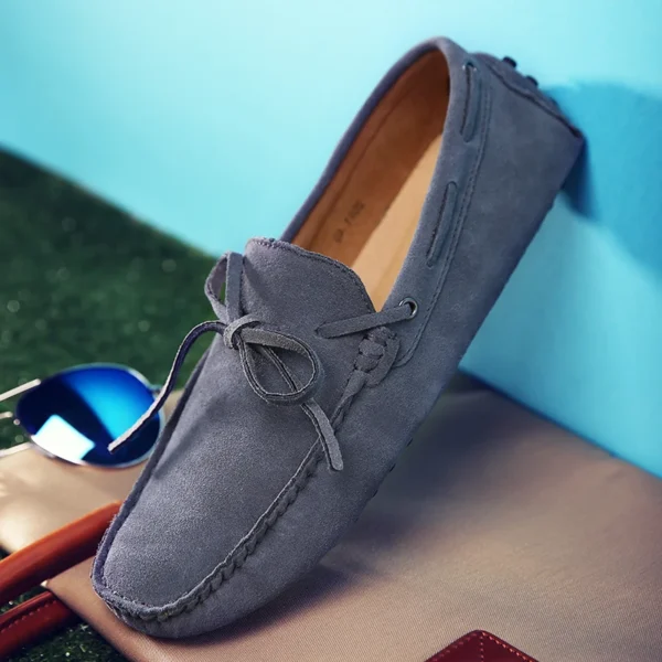 Size 38-49 Luxury Men Loafers Soft Moccasins Summer Shoes Man High Quality Mens Shoes Casual Suede Genuine Leather Driving Flats 3