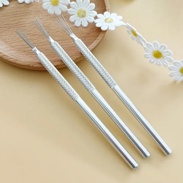 7 Pin Feather Wire Texture Ceramics Tools Polymer Clay Sculpting Modeling Tool DIY Pottery Brush Pottery Tools Cake Accessories 2