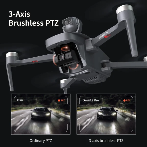 CFLY Faith2 pro Drones 4K Video 3-Axis Gimbal Camera 5 Directions of Obstacle Sensing 32 Mins Flight Time 6km Video Transmission 5