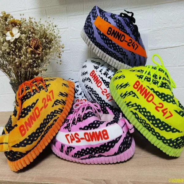 Unisex Winter Warm Home Slippers Women/Men One Size Sneakers Lady Indoor Cotton Shoes Woman House Floor Slippers Drop shopping 4