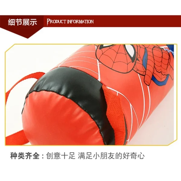 Spider Man Mini Boxing Set Children'S Glove+Bag Anime Cartoon Cute Sports Toy Physical Training Boy Girl Birthday X-Mas Gift Kid 4