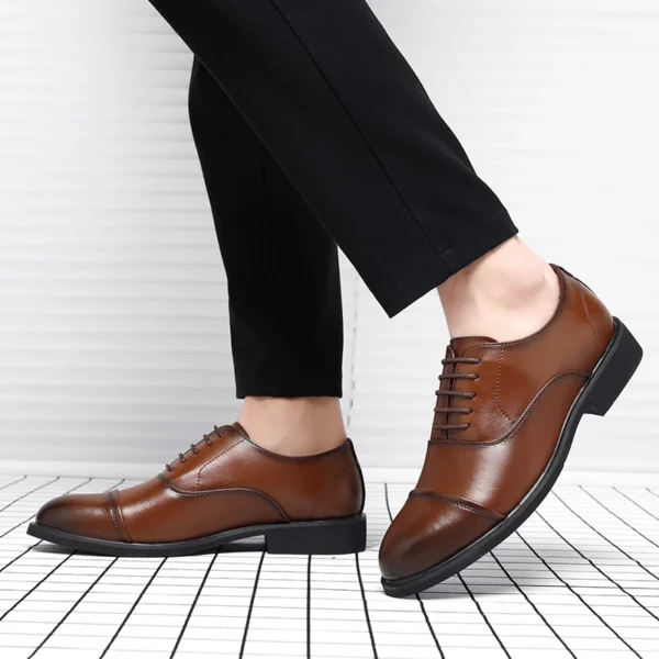 Height Increasing Shoes Men Taller Elevator 6CM Invisible Insole for Daily Men's Heighten Increased Wedding Oxfords Office Male 6