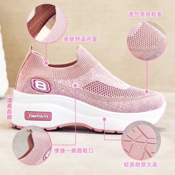 trainers woman sports Height Increasing Platform Shoes Sneakers Women Shoes Breathable Mesh Sports Shoes For Ladies Chunky Shoes 6