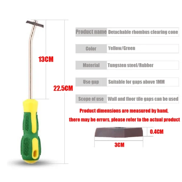 Ceramic Tile Marble Grout Removal Tool Tungsten Steel Tiles Gap Cleaner Drill Bit for Floor Wall Seam Cement Cleaning Hand Tool 6