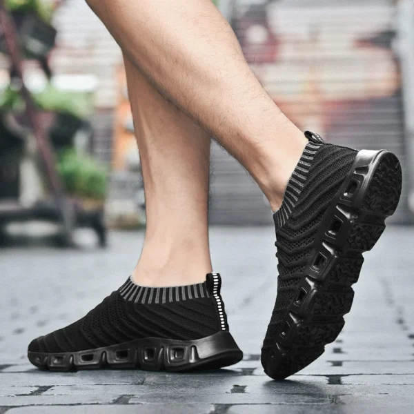 Hot Sale Harajuku Men Soft Casual Shoes Breathable Stylish Sport Sneakers Male Outdoor Flats Walking Sock Shoes Plus Size 39-48 5