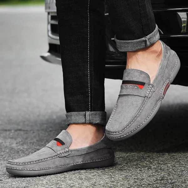 Men Loafers Shoes Genuine Leather For Men Casual Shoes 2022 New Brand High Quality Suede Moccasins Large Size Zapatos De Hombre 4