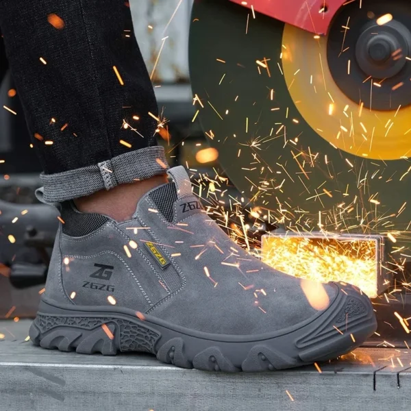 Plus Size 48 Anti Scald Welding Shoes Work Boots Men Anti-smash Anti-puncture Safety Shoes Indestructible Men Protective Shoes 5