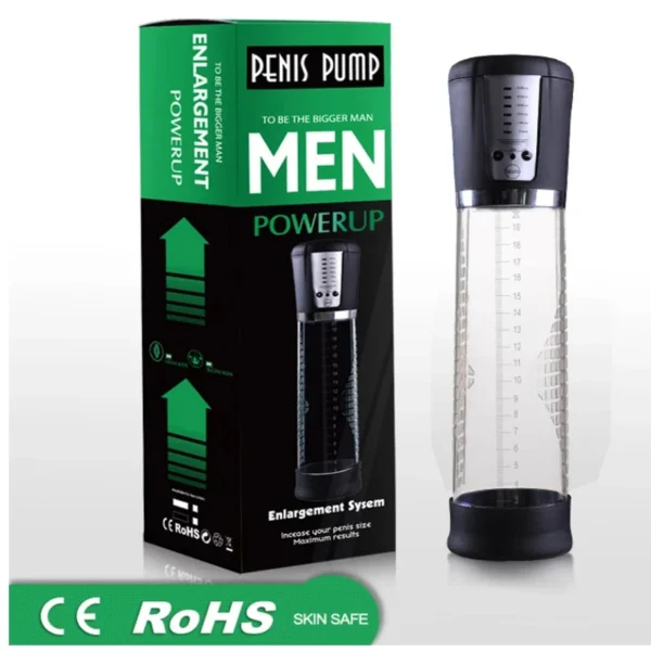 Automatic Penis Vacuum Pump Cock Dick Enlargement Extender Sex Toys Male Masturbator Suck Cup Bigger Growth Pump For Men 2