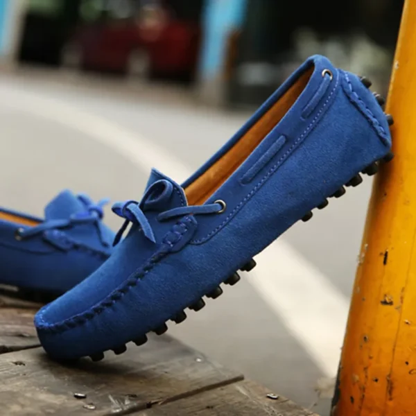 Size 38-49 Luxury Men Loafers Soft Moccasins Summer Shoes Man High Quality Mens Shoes Casual Suede Genuine Leather Driving Flats 1