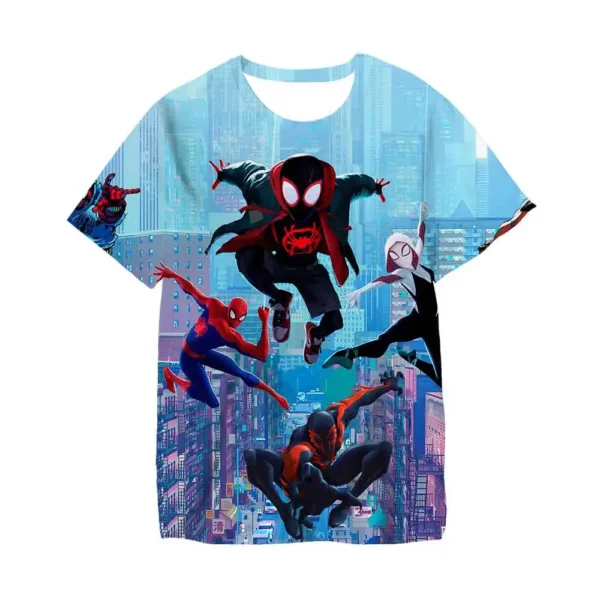 2 3 4 5 6 7 8 9 Year Boys Spiderman Tshirt Kids Clothes Boys T-shirt Girls Clothes Boys Kids T-shirt Fashion Tops 5