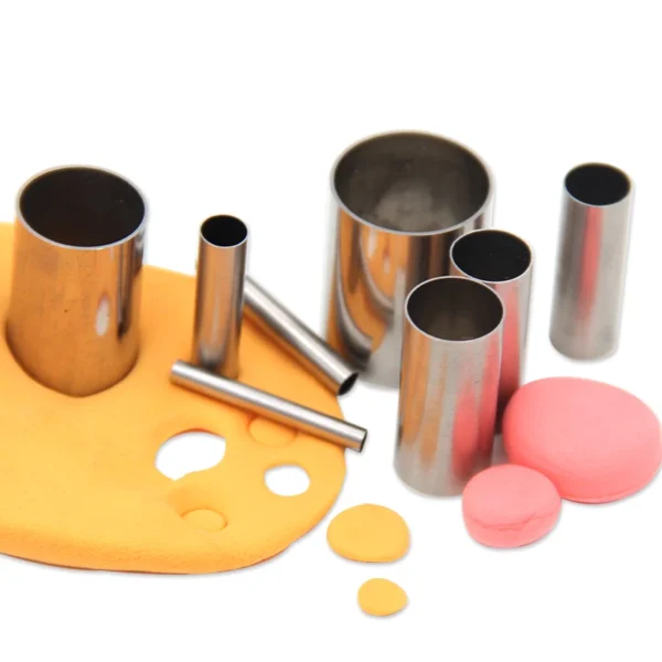 1Set Hollow Round Cutter Pottery Tools Polymer Clay Tools Clay Extruder with Organizing Box Carving Modeling Tool 3