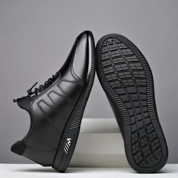 Sneakers Heightening Shoes Men's Formal Shoes 6/8CM Height Increase Shoes Leather Shoes Man Daily Life Height Increasing Shoes 3