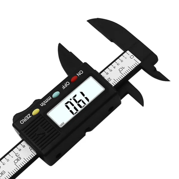 Digital Vernier Caliper 0-100mm LCD Electronic Carbon Fiber Altimeter Micrometer Measuring Tool Vernier Calipers 3