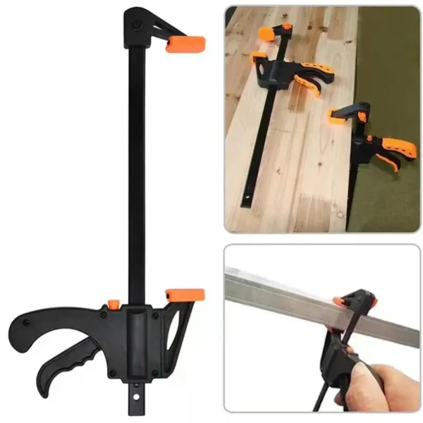 4Inch Mechanical Workshop Table F Clamp Fixed Kit Quick Ratchet Release Speed Squeeze Hard Wood Working Tool DIY Hand Tools 6