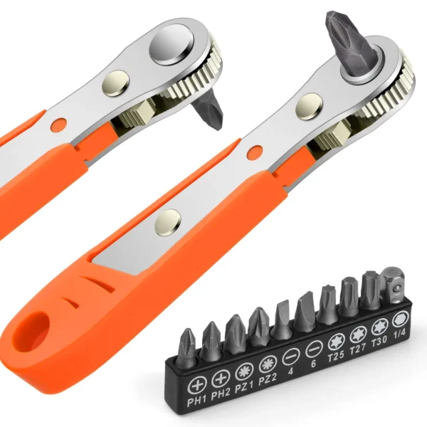 Hexagon Ratchet Spanner 1/4 Inch Mini Hex Quick Release Socket Tools Household Handle Repair Wrench Screwdriver Drill Bits Tools 1