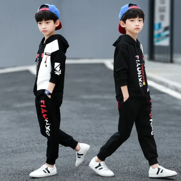 2024 Boys Clothes Set Sweatshirt Pants Tracksuits winter  Autumn Kids Sport Suit Children Clothing 4 5 7 8 to 9 10 11 12 13Year 4