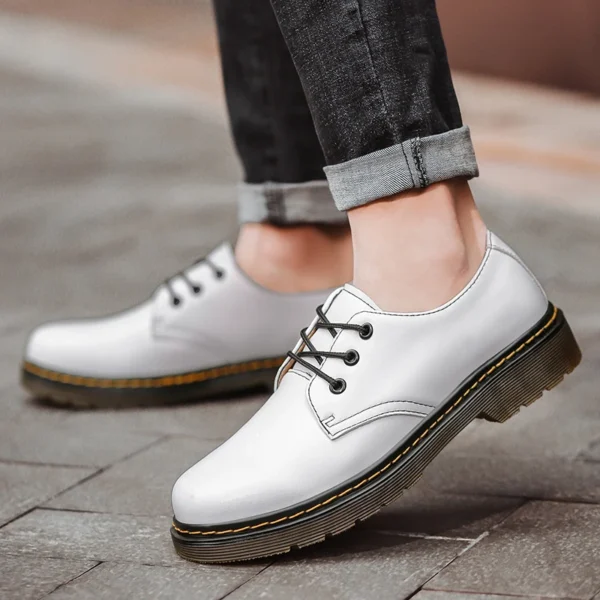 British Style Luxury Outdoor Shoes Brand Thick Bottom Oxford Shoes Lace Up Safety Shoes Beef Tendon Outsole Work Shoes Casual 6