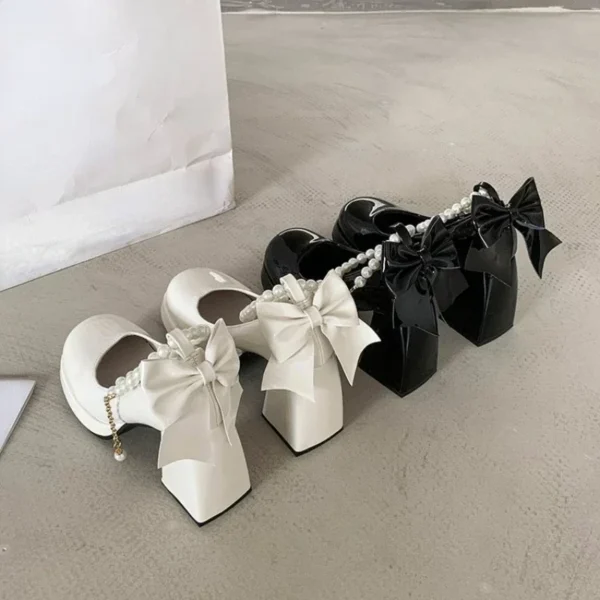 Women's Shoes 2023 New Fashion Pu Leather Women's High Heels Party Wedding Shoes 6