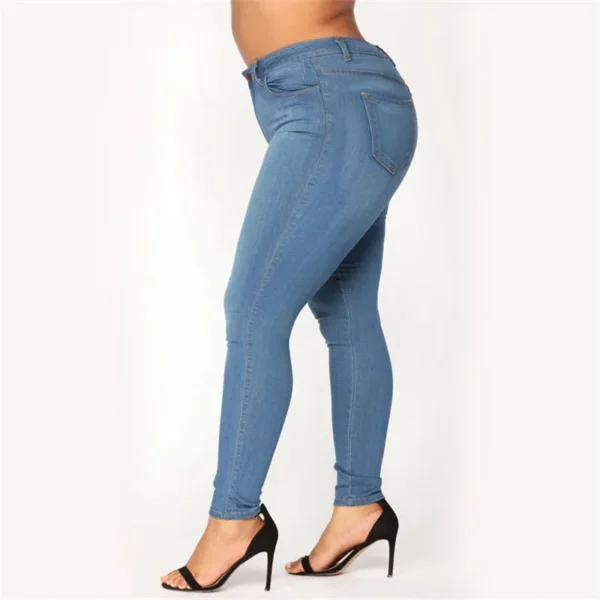 Plus size jeans XL-5XL women's high waist skinny denim jeans casual high stretch pencil pants drop shipping 2020 new arrival 5