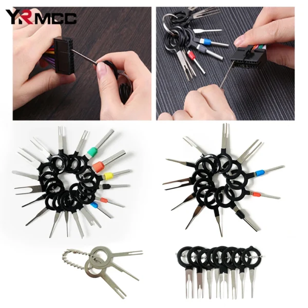 11/18/26/36/41pcs Car Terminal Removal Tool Wire Plug Connector Extractor Puller Release Pin Extractor Kit for Repair Tools 1