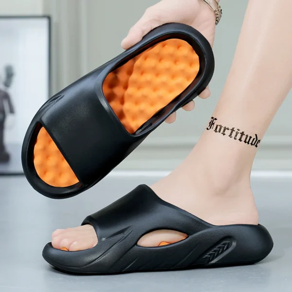 Men Slippers 2024 New Summer EVA Soft-soled Platform Slides Sandals Indoor Outdoor Walking Beach Shoes Flip Flops Mens Shoes 5