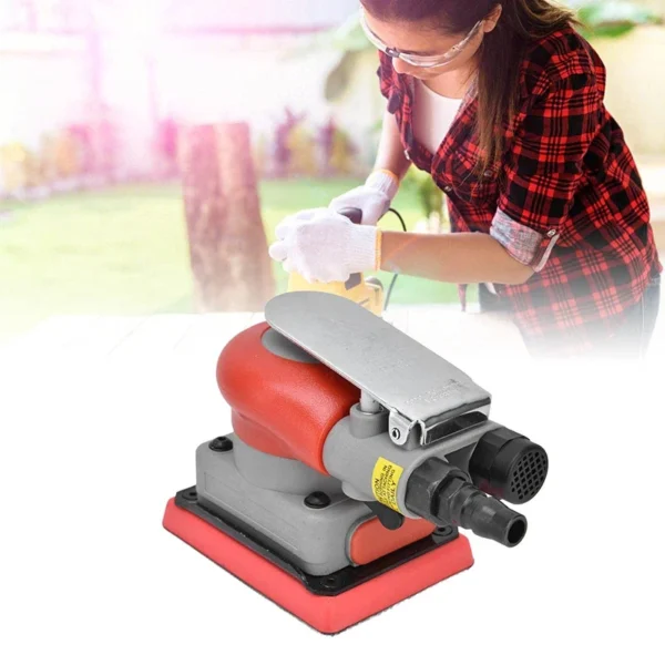 Professional Air Sander 75*100MM Square Pneumatic Grinder Automobile Furniture Surface Polishing Abrasive Grit Tool Accessories 3