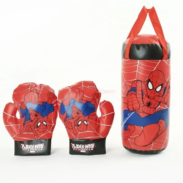 Spider Man Mini Boxing Set Children'S Glove+Bag Anime Cartoon Cute Sports Toy Physical Training Boy Girl Birthday X-Mas Gift Kid 1