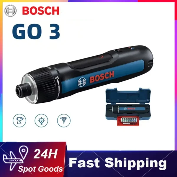 Bosch GO 3 Cordless Screwdriver Professional Electric Screwdriver 3.6V Rechargeable Cordless Drill Power Tool 1