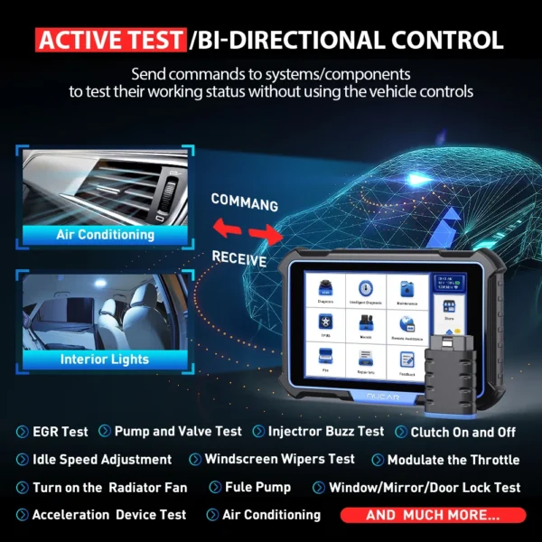 MUCAR VO8 Best Professional Car Diagnostic Tool Obd2 Scanner Automotive Diagnosis ECU Coding Active Test Full Systems 34 Resets 5