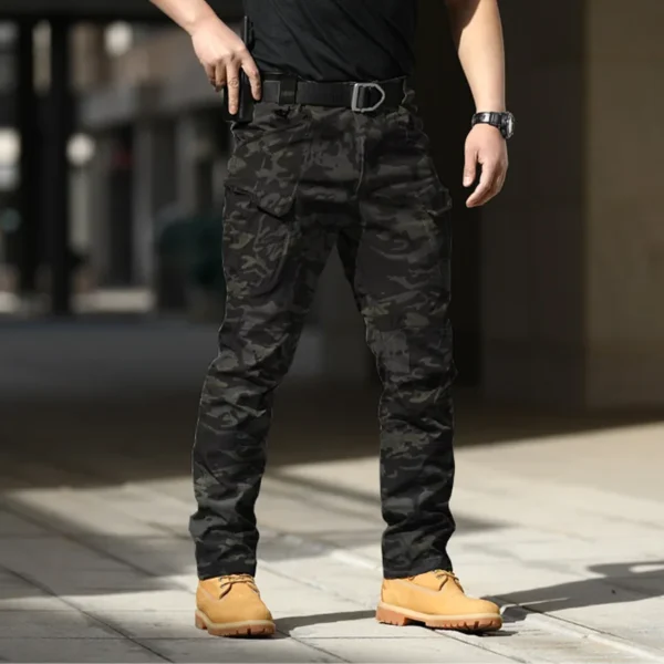 Men City Military Tactical Pants Combat Cargo Trousers Multi-pocket Waterproof Wear-resistant Casual Training Overalls Clothing 2