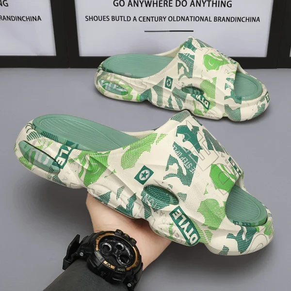 High Quality Men Women Slippers Indoor Outdoor Sandals Beach Thick Soft Sole Slides Men Casual Shoes Flip-flops Home Slippers 2