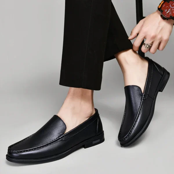 Male Comfy Walking Shoe Genuine Leather Slip on Mens Loafers New Trend Casual Shoes Men Designer Moccasins Hot Sale Drive Shoes 6