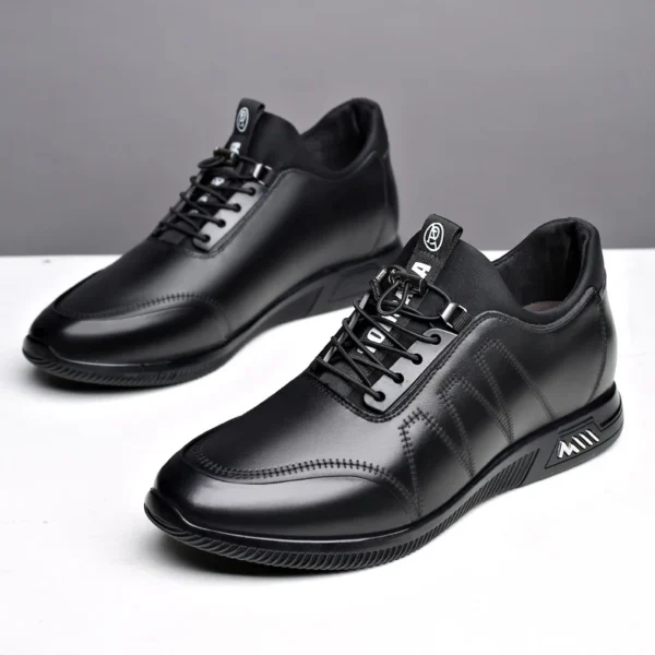 Sneakers Heightening Shoes Men's Formal Shoes 6/8CM Height Increase Shoes Leather Shoes Man Daily Life Height Increasing Shoes 2