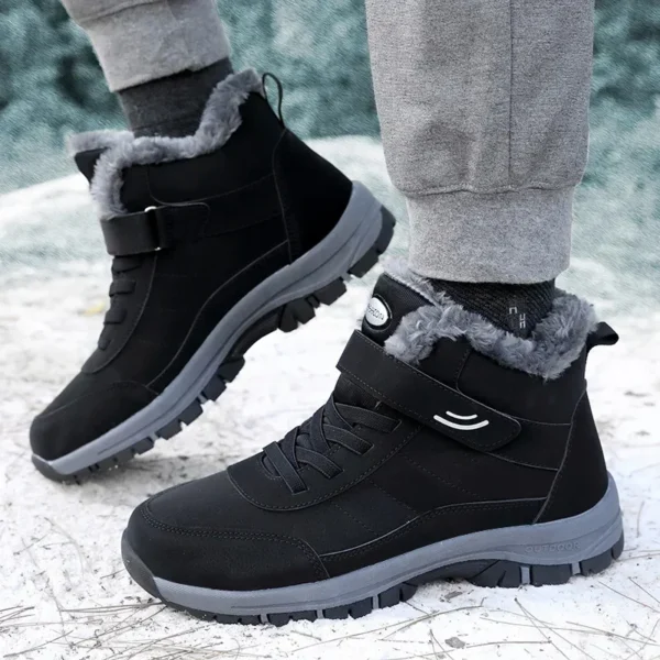 Women Men Ankle Boots Waterproof Warm Snow Boots Women Non-slip Hiking Shoes Men Sneaker Comfortable Couple Shoes Women2024 2