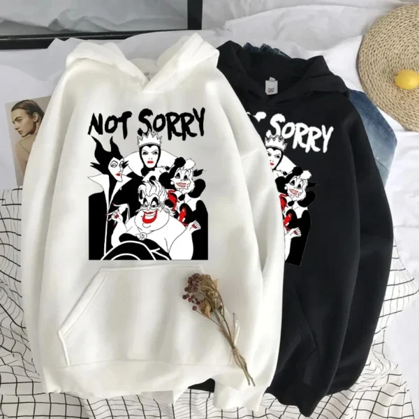 Disney Cartoon AutumnNew Fashion Villains Bad Girl Have More FunHoodie Graphic Tops Tees 90s Harajuku Gothic Hoodie Clothing 1