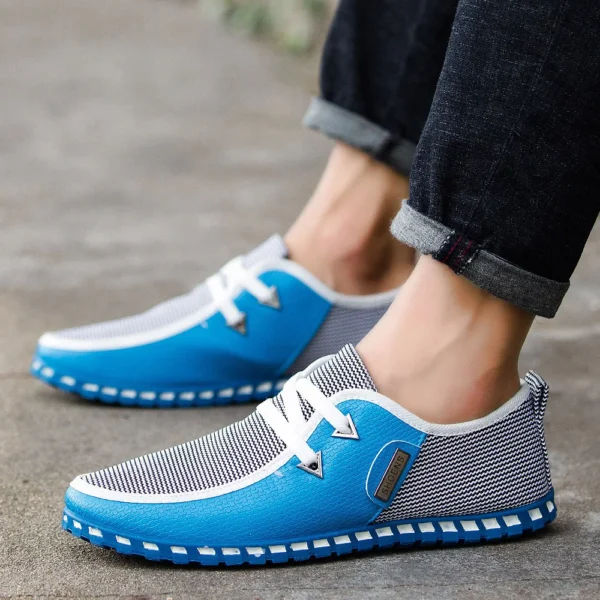 2023 Men Casual Leather Shoes Fashion Comfortable Business Male Shoe Summer Spring Light Plus Size Footwear New Man Sneakers 5