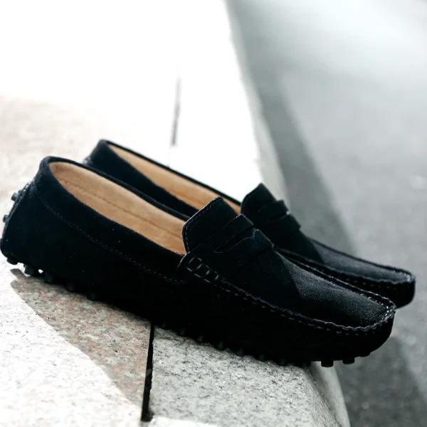 Men Casual Shoes Fashion Men Shoes Handmade Suede Genuine Leather Mens Loafers Moccasins Slip On Men's Flats Male Driving Shoes 6