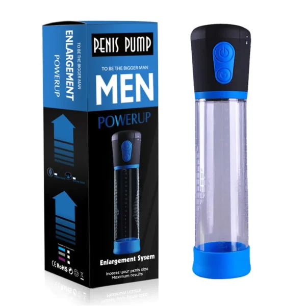 Electric Penis Vacuum Pump Male Masturbator Penile Enhancement Enlargement Gear Bigger Dick Pump Suck Cup Penis Rings For Men 3